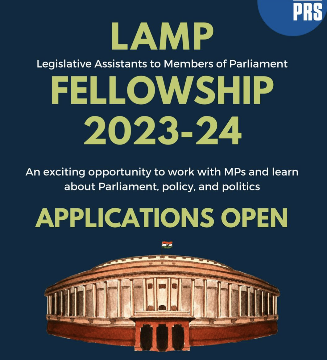 LAMP Fellowship 2023-24 By PRS Legislative Research, Delhi: Apply By 29 ...